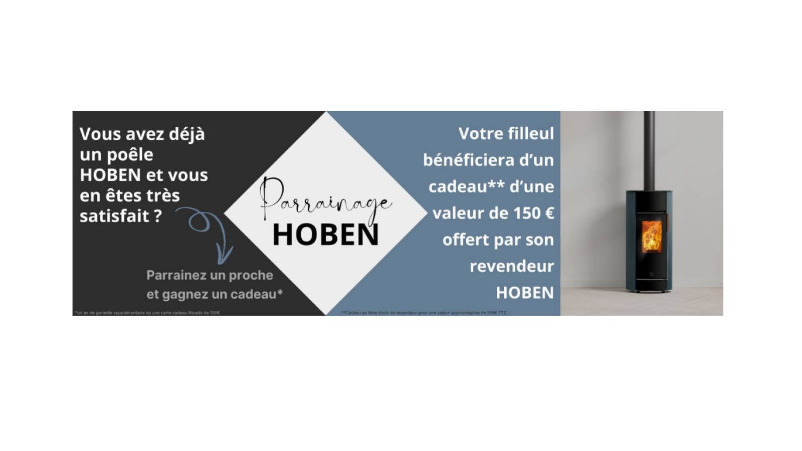 Parrainage Poele à Granulés HOBEN Made in France