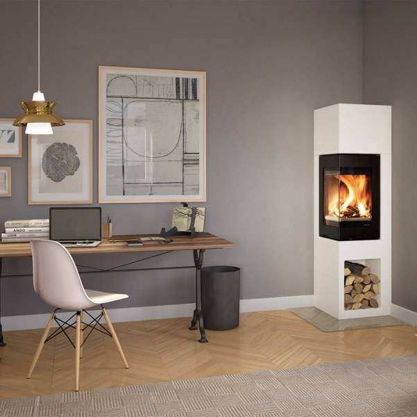 Poêle à bois d'angle Odense de la marque Nordpeis