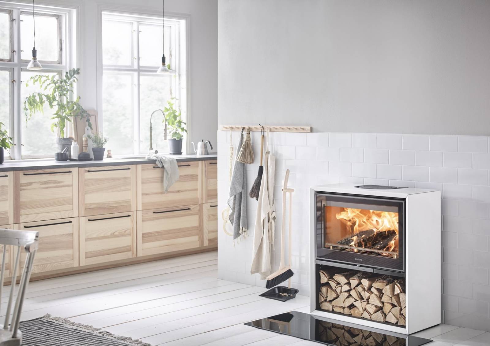 Poêle à bois Contura 310G blanc 