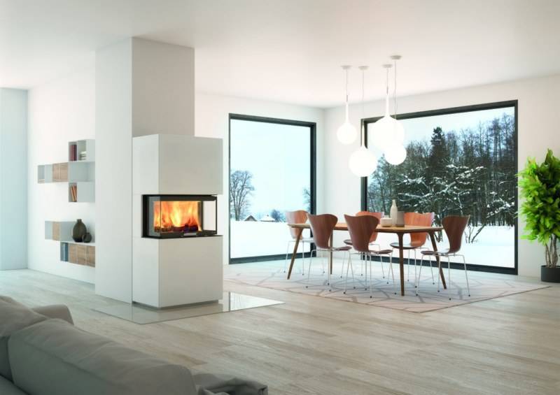 Insert cheminee aux buches Nordpeis