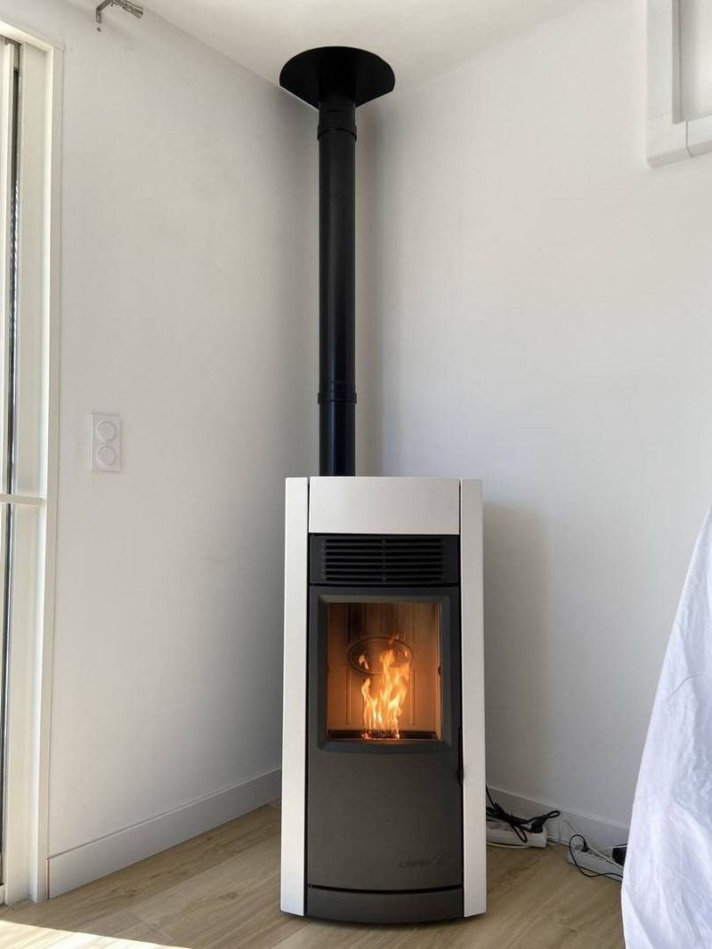  poêle à granulés  blancDielle Scirocco Blanc