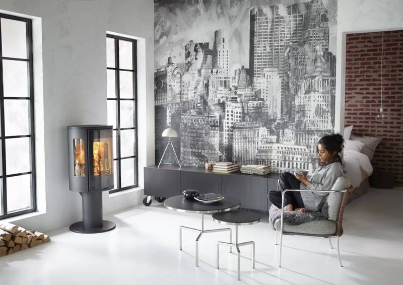 Poêle à bois Contura 510 Style le jeu des flammes