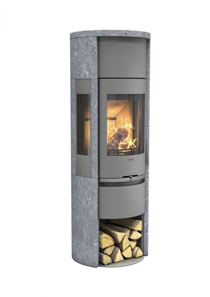 poêle en pierre avec vitres latérales Contura 596T