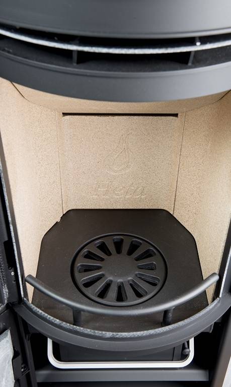 Exemple de vermiculite dans un poêle à bois 